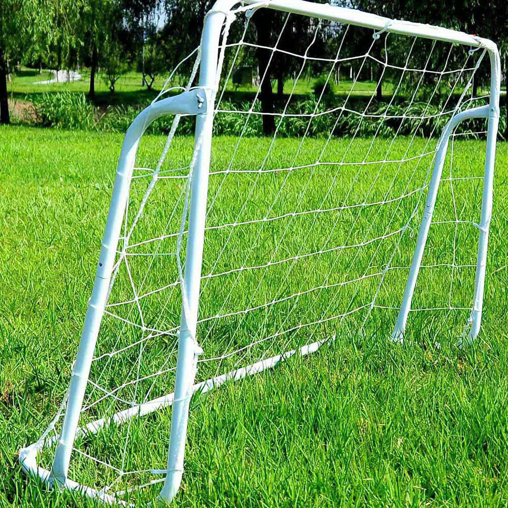 But de football 8x5 pieds, cadre acier, piquets inclus