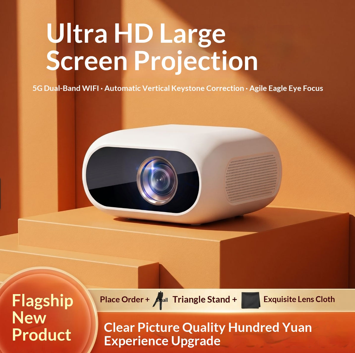 Projecteur intelligent Ultra HD pour la maison