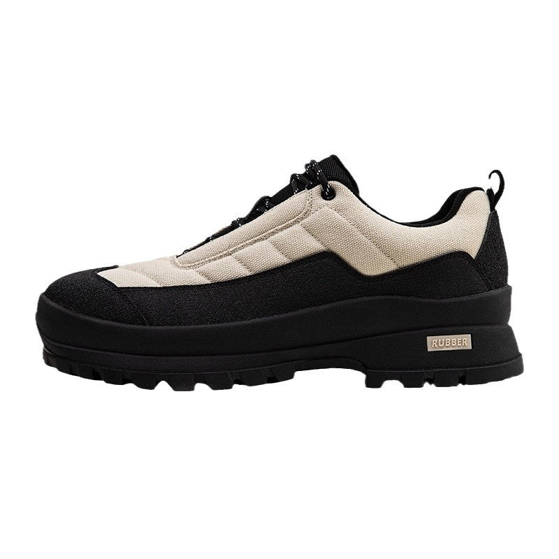 Chaussures homme semelle épaisse, style rétro montagne