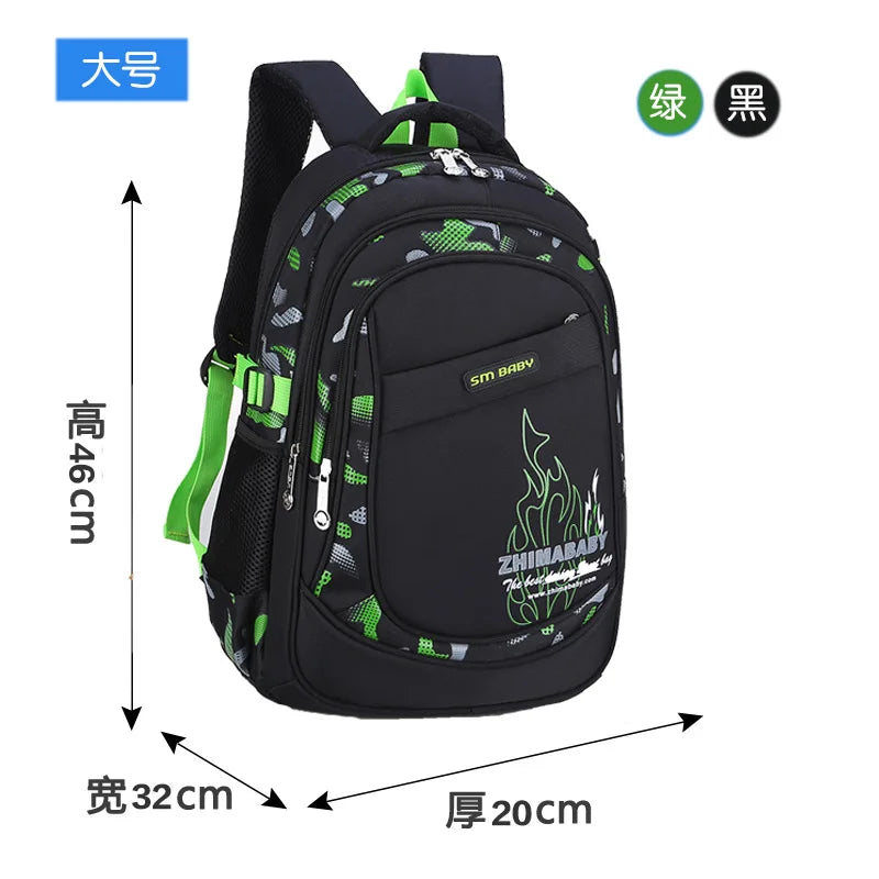 Grand cartable ergonomique garçon imperméable pour l'école primaire