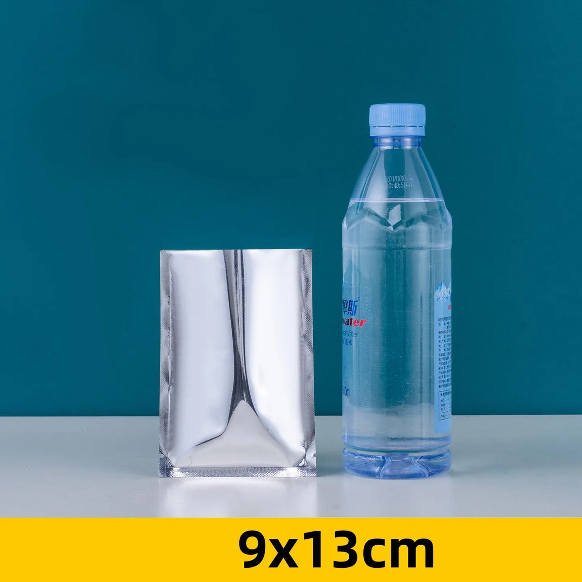 100pcs Aluminum Foil Flat Bags Heat Sealable Food Grade Storage Bags Snack Packaging Pouch Kitchen Organizer Bags