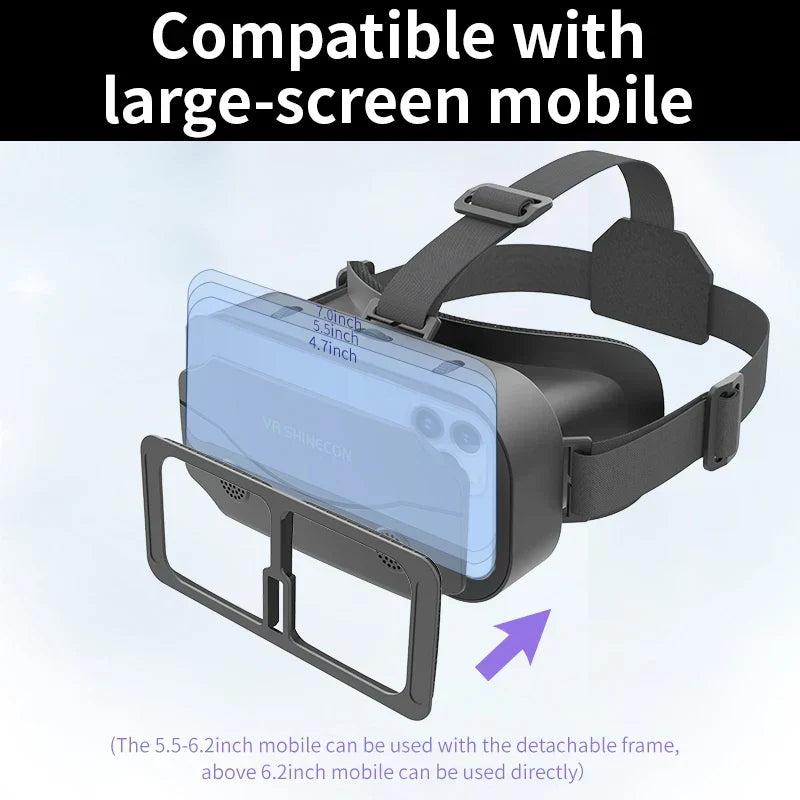 Lunettes VR 3D avec écran intelligent pour smartphones