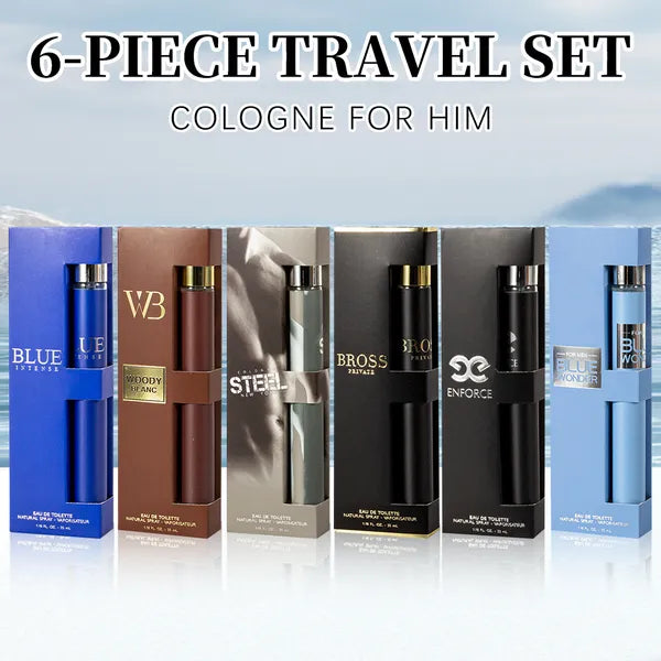 Coffret voyage 6 parfums homme, format mini 35 ml