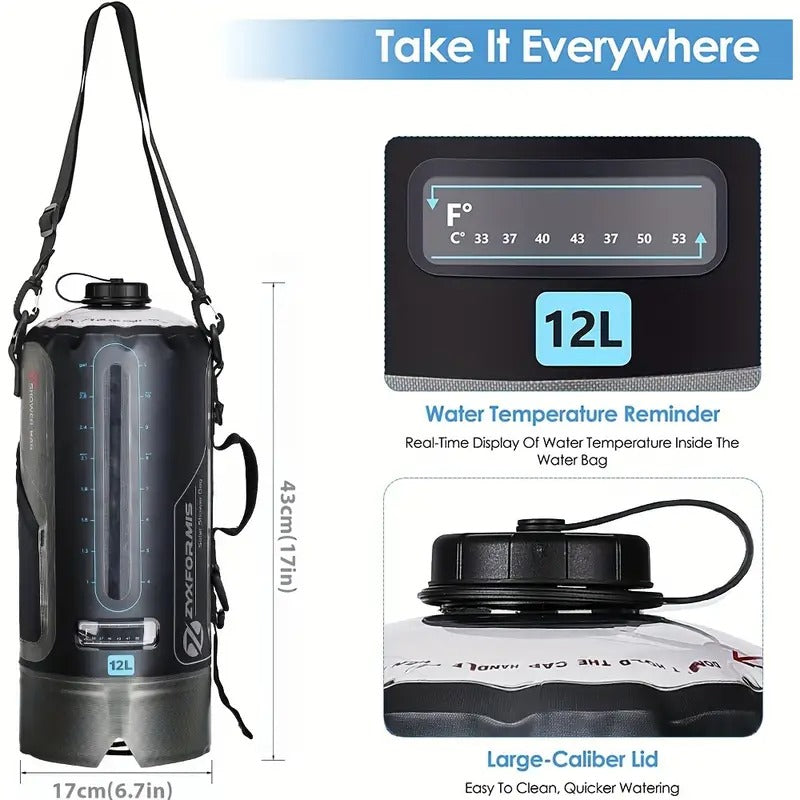 Douche de Camping Portable avec Pompe à Pied