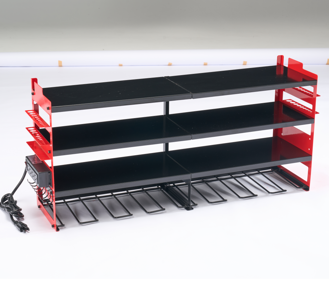 Range-outils mural avec station de charge intégrée