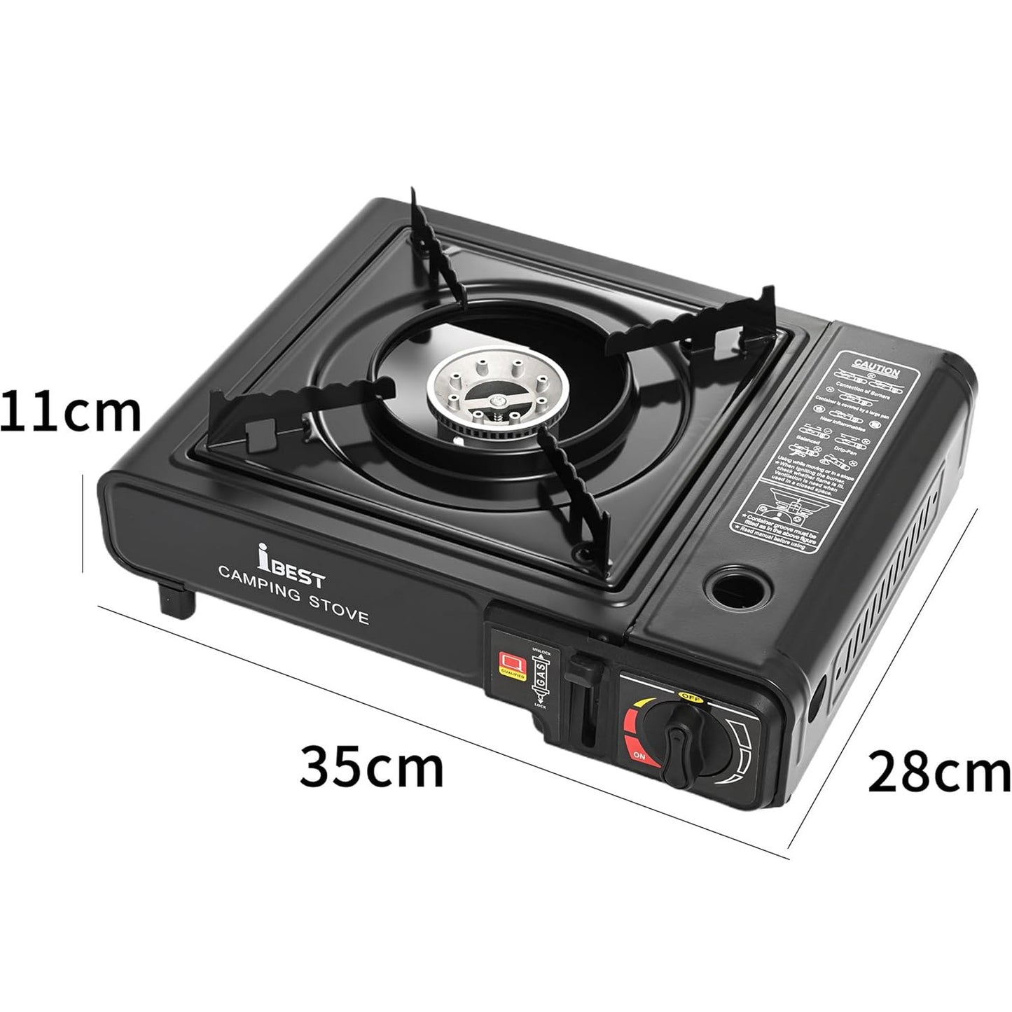Réchaud à gaz butane portable, camping et pique-nique