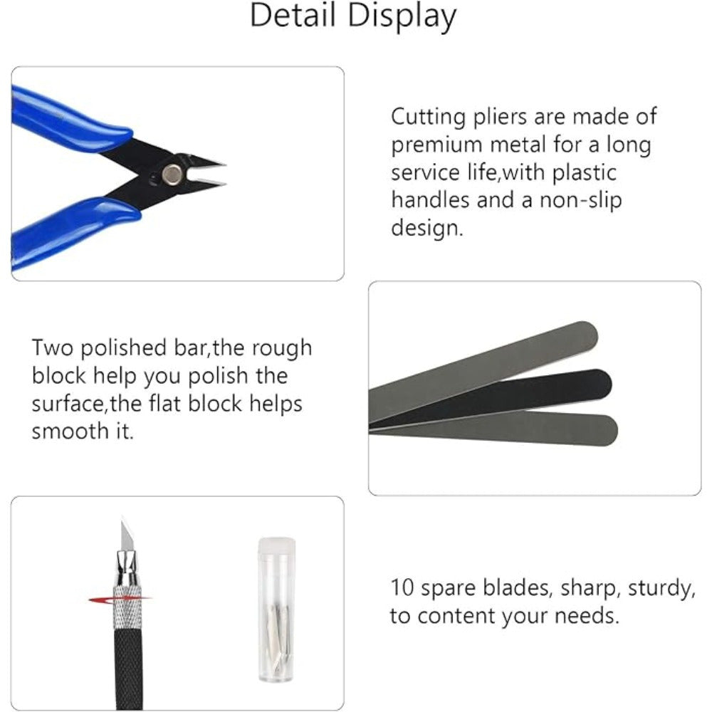 Kit d'outils de précision pour maquettes et loisirs créatifs
