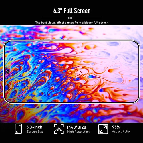 Smartphone débloqué 5G 4/128 Go, écran 6,8", 6800 mAh