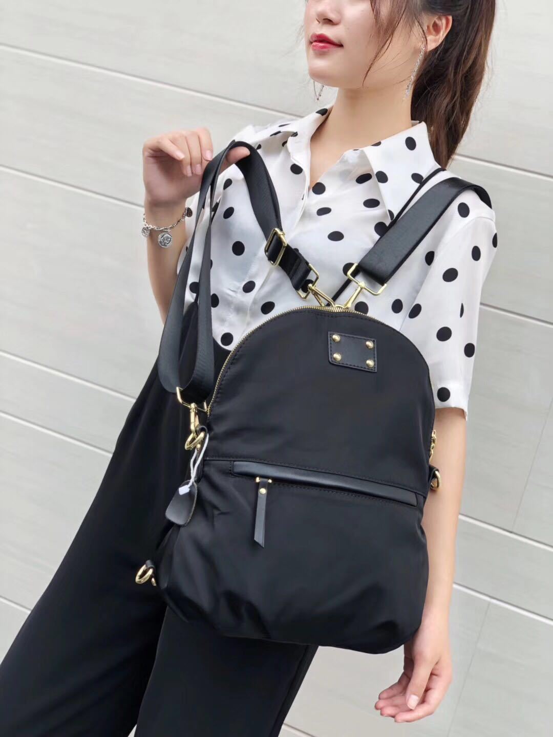 Backpack Women's 2023 New Casual All-match Oxford Cloth Backpack Foreign Trade Supply Female Student Schoolbag Travel Bag