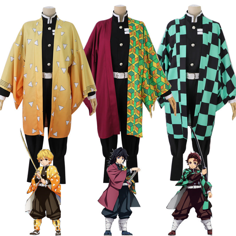Costume de cosplay pour hommes et femmes en gros, modèle "Lame pourfendeuse de démons" de Mi Douzi, tenue d'épouse de Shan Yi de Fukuoka Yoshiyuki.
