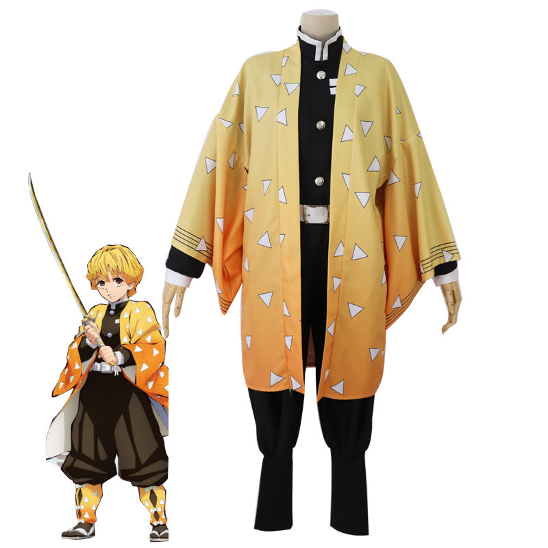 Costume de cosplay pour hommes et femmes en gros, modèle "Lame pourfendeuse de démons" de Mi Douzi, tenue d'épouse de Shan Yi de Fukuoka Yoshiyuki.