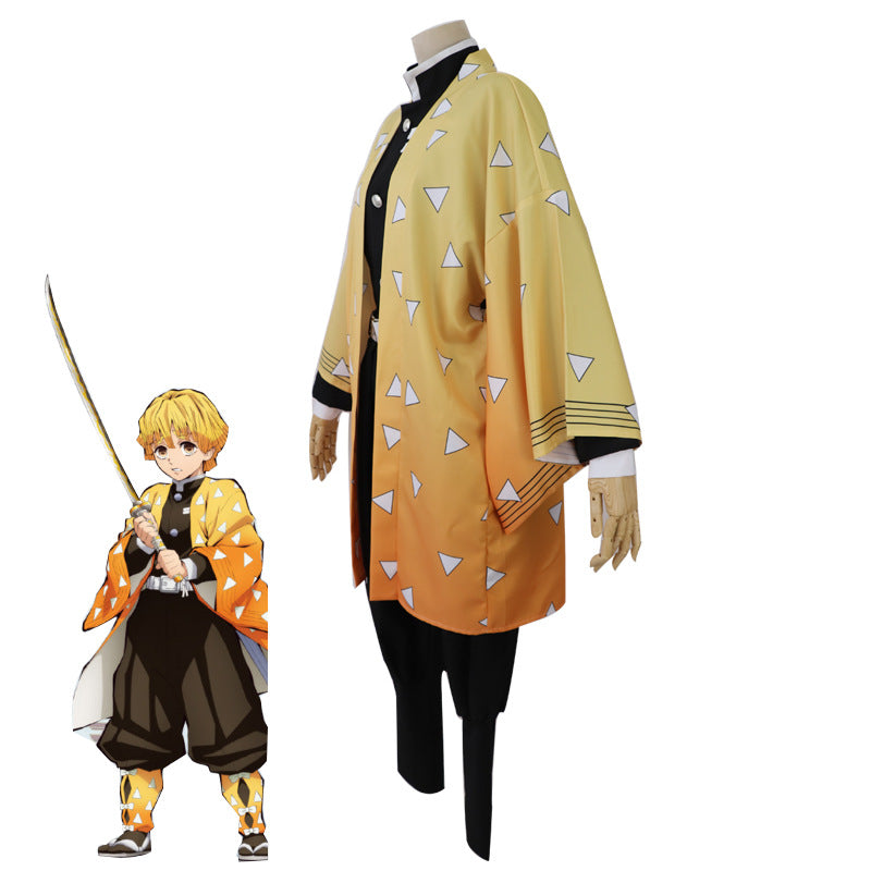 Costume de cosplay pour hommes et femmes en gros, modèle "Lame pourfendeuse de démons" de Mi Douzi, tenue d'épouse de Shan Yi de Fukuoka Yoshiyuki.