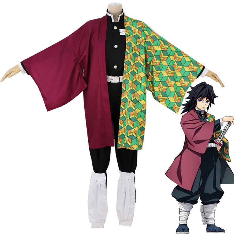 Costume de cosplay pour hommes et femmes en gros, modèle "Lame pourfendeuse de démons" de Mi Douzi, tenue d'épouse de Shan Yi de Fukuoka Yoshiyuki.