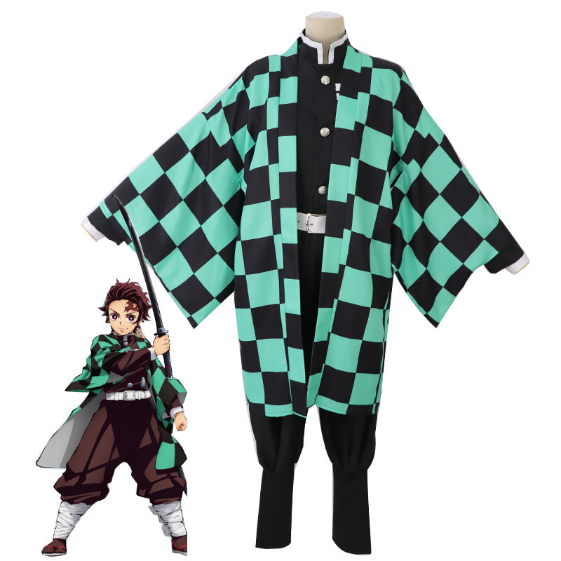Costume de cosplay pour hommes et femmes en gros, modèle "Lame pourfendeuse de démons" de Mi Douzi, tenue d'épouse de Shan Yi de Fukuoka Yoshiyuki.