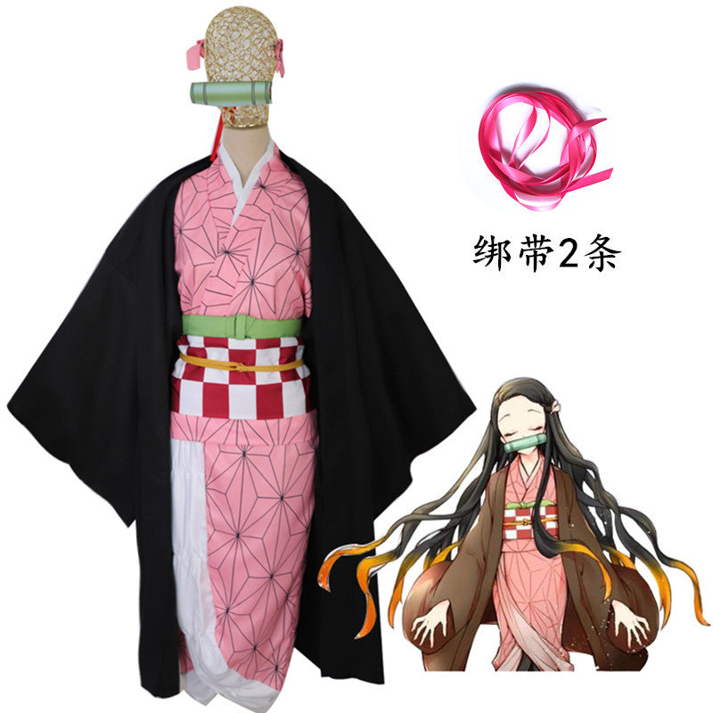 Costume de cosplay pour hommes et femmes en gros, modèle "Lame pourfendeuse de démons" de Mi Douzi, tenue d'épouse de Shan Yi de Fukuoka Yoshiyuki.