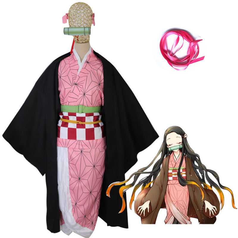 Costume de cosplay pour hommes et femmes en gros, modèle "Lame pourfendeuse de démons" de Mi Douzi, tenue d'épouse de Shan Yi de Fukuoka Yoshiyuki.