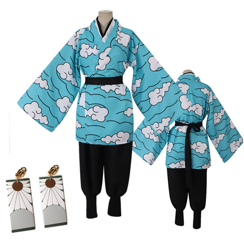 Costume de cosplay pour hommes et femmes en gros, modèle "Lame pourfendeuse de démons" de Mi Douzi, tenue d'épouse de Shan Yi de Fukuoka Yoshiyuki.