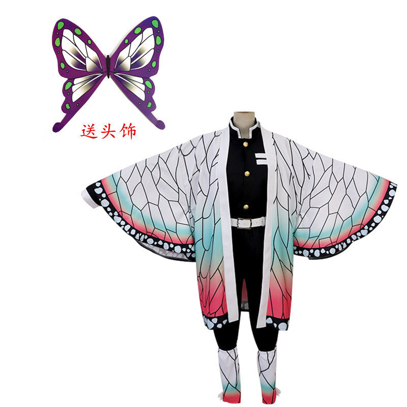 Costume de cosplay pour hommes et femmes en gros, modèle "Lame pourfendeuse de démons" de Mi Douzi, tenue d'épouse de Shan Yi de Fukuoka Yoshiyuki.