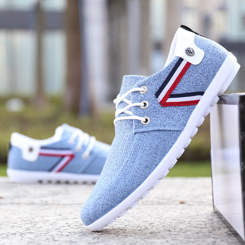 Chaussures homme en toile, semelle souple style Beijing