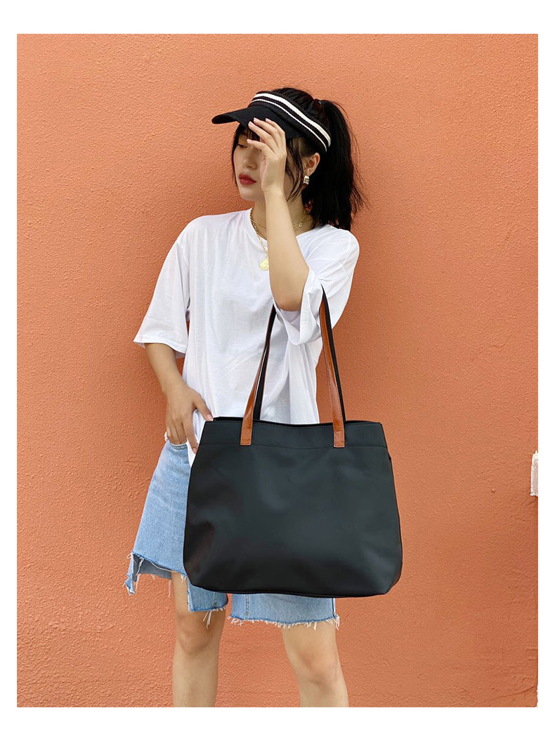 Backpack Women's 2023 New Casual All-match Oxford Cloth Backpack Foreign Trade Supply Female Student Schoolbag Travel Bag