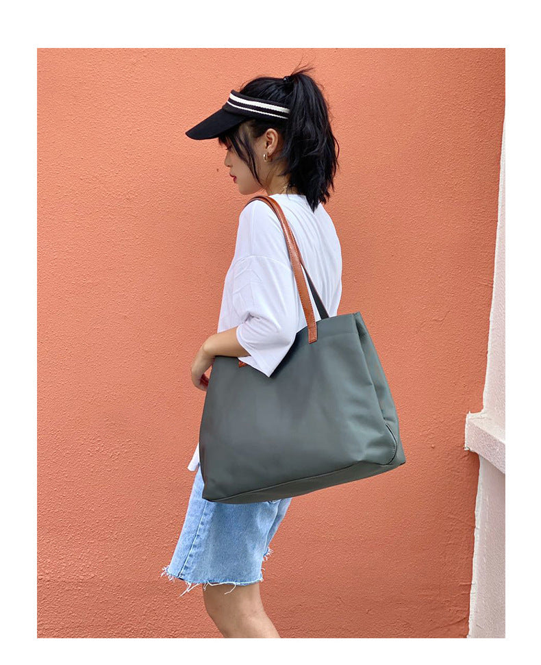 Backpack Women's 2023 New Casual All-match Oxford Cloth Backpack Foreign Trade Supply Female Student Schoolbag Travel Bag