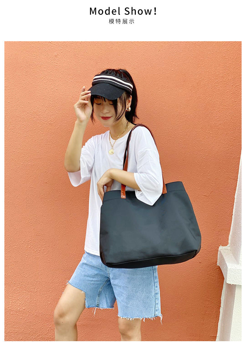 Backpack Women's 2023 New Casual All-match Oxford Cloth Backpack Foreign Trade Supply Female Student Schoolbag Travel Bag