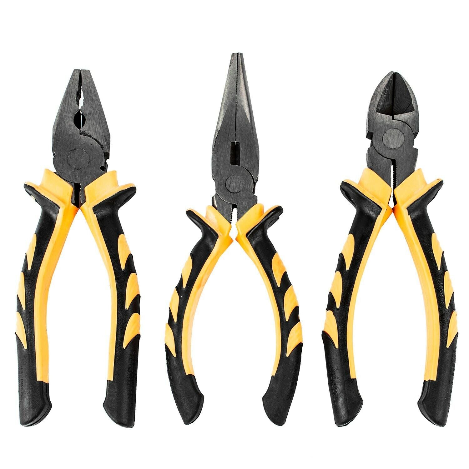 Lot de 3 pinces robustes à poignées soft-grip