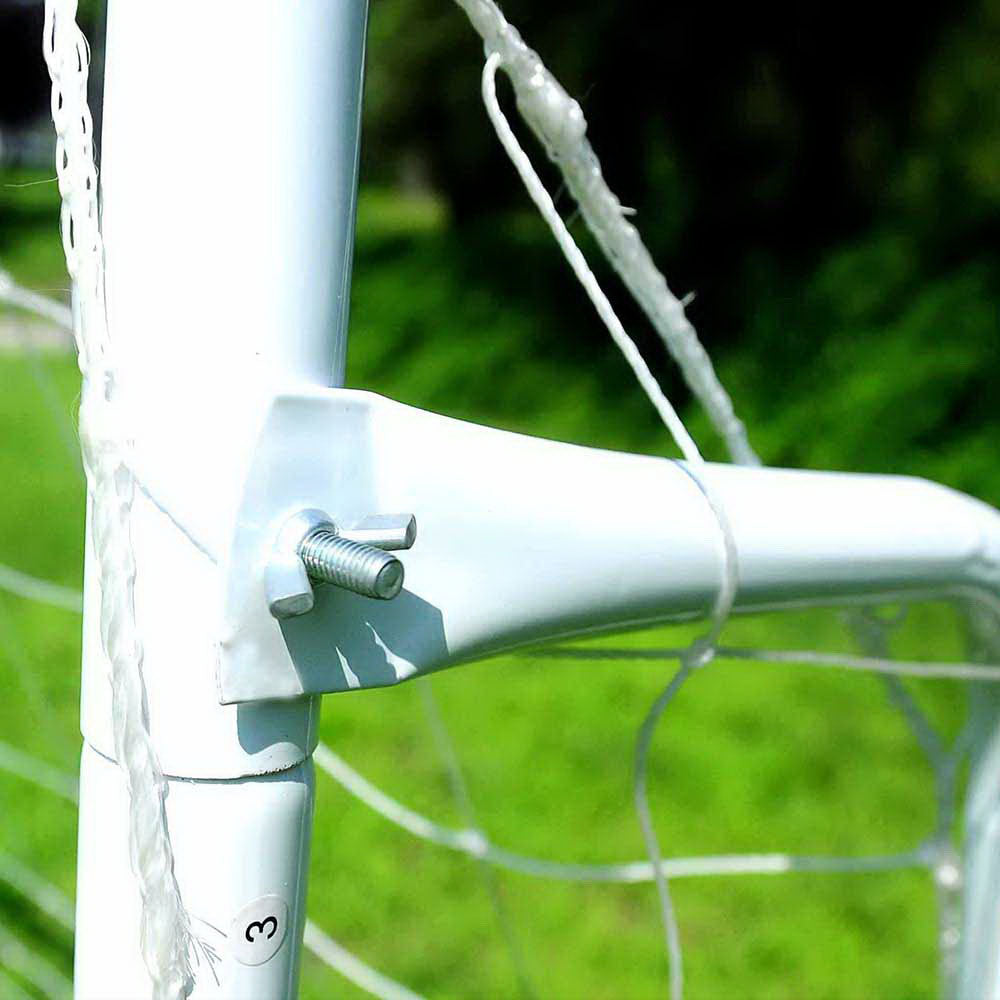 But de football 8x5 pieds, cadre acier, piquets inclus