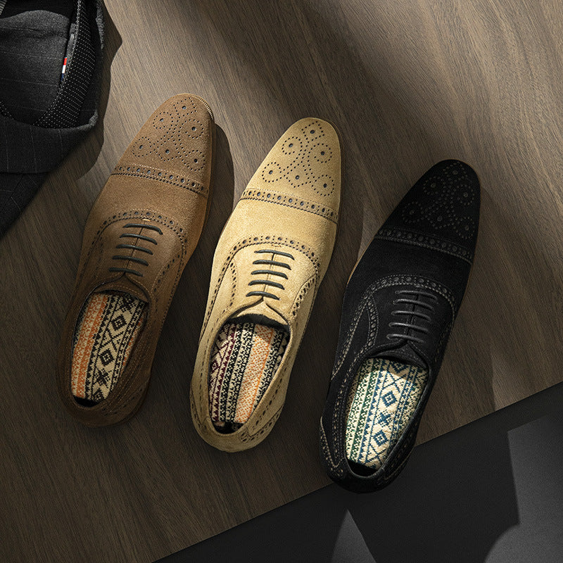 Chaussures en cuir rétro femme - style business et casual