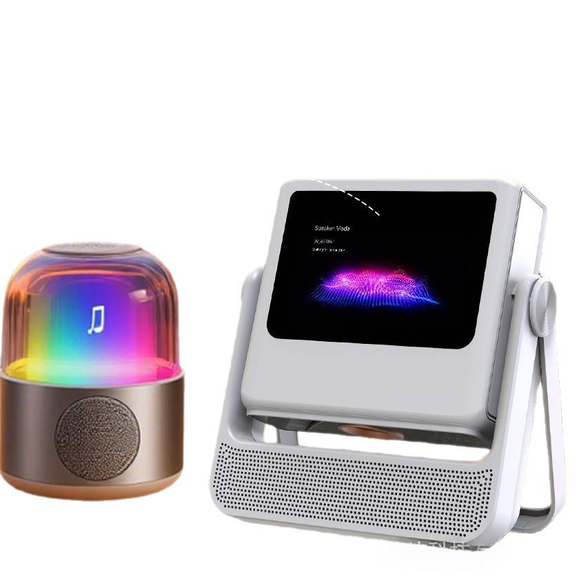 Projecteur tactile avec écran orientable et haut-parleur