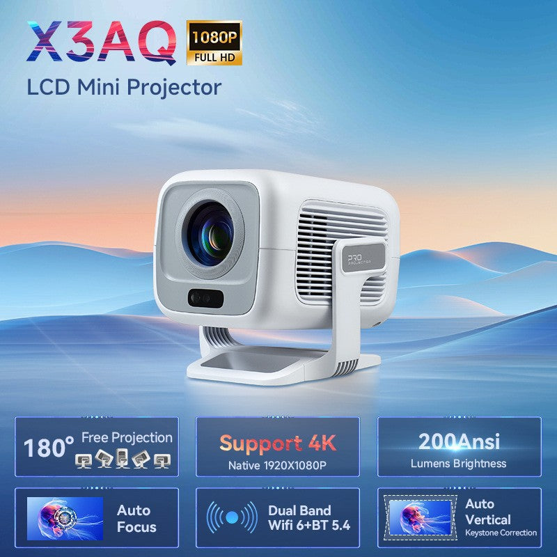Vidéoprojecteur X3AQ autofocus Full HD 1080P, compatible 4K