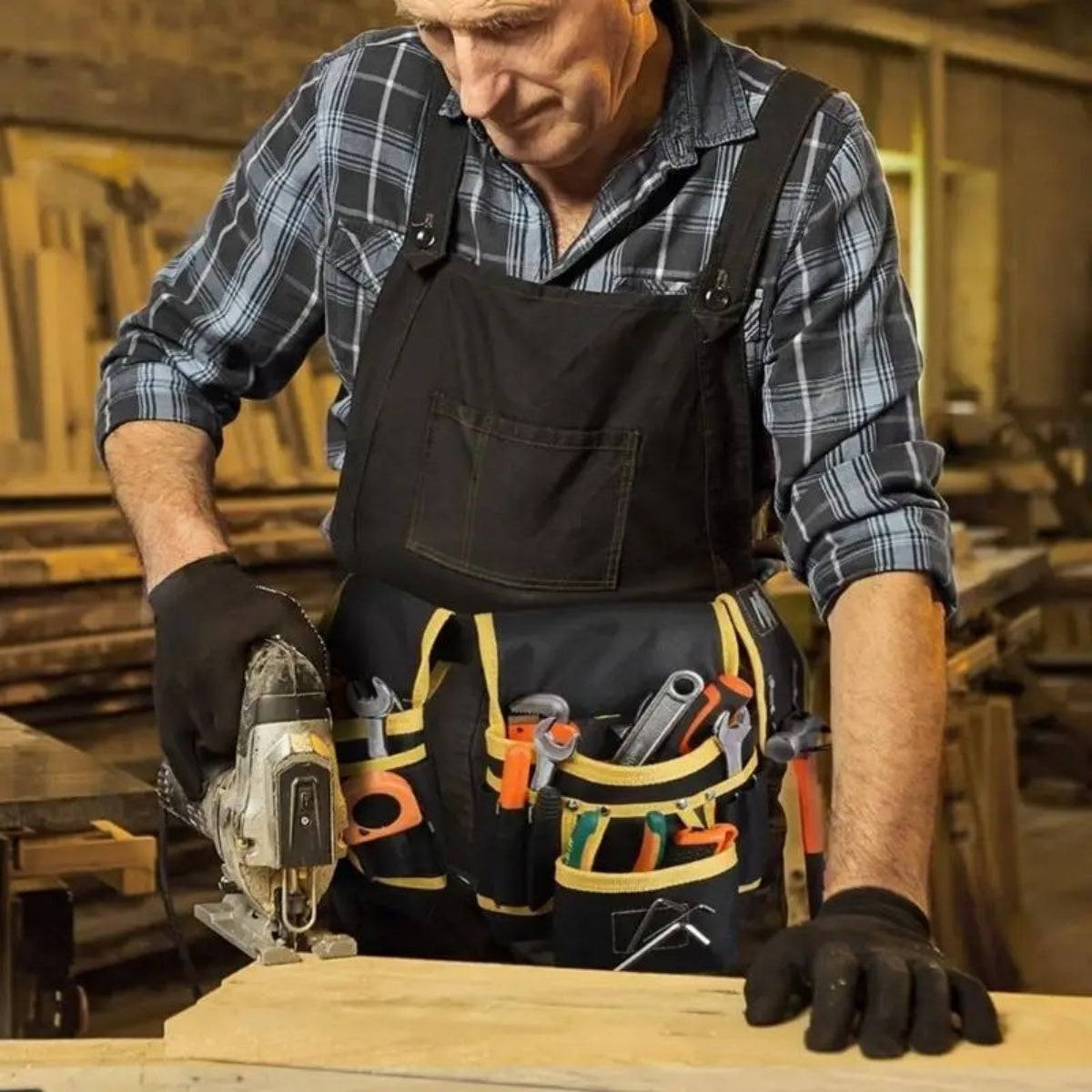Ceinture porte-outils 26 poches, réglable et amovible