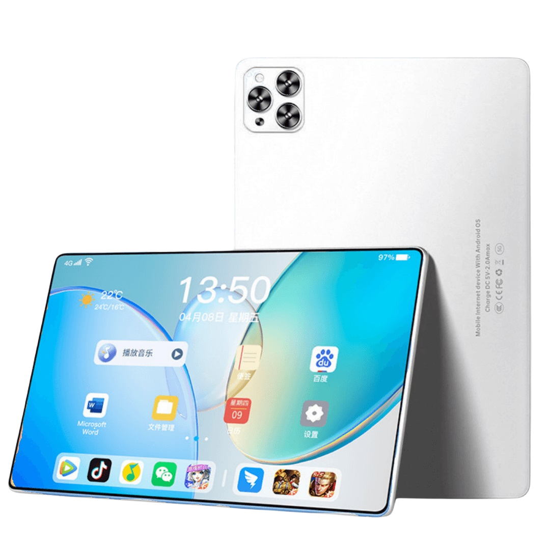 Tablette 10,1 pouces Android 12, 4 Go RAM, 4G