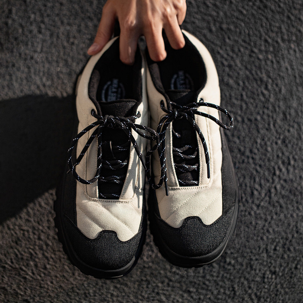Chaussures homme semelle épaisse, style rétro montagne