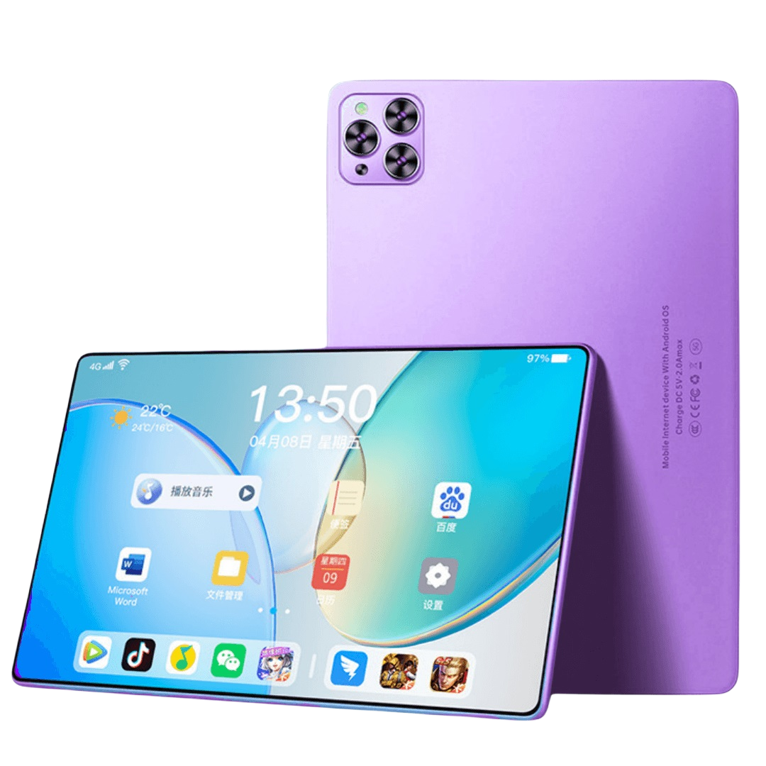 Tablette 10,1 pouces Android 12, 4 Go RAM, 4G