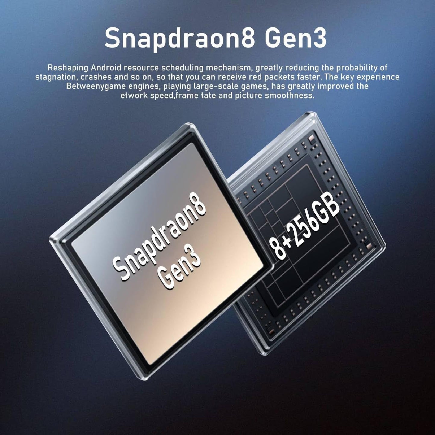 Smartphone débloqué A15 5G 8/256 Go, batterie 6800 mAh
