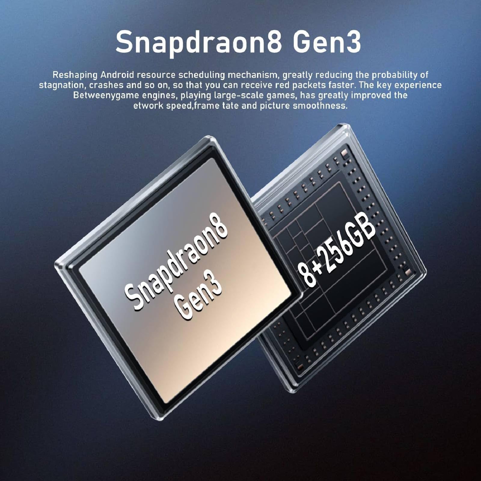 Smartphone débloqué A15 5G 8/256 Go, batterie 6800 mAh