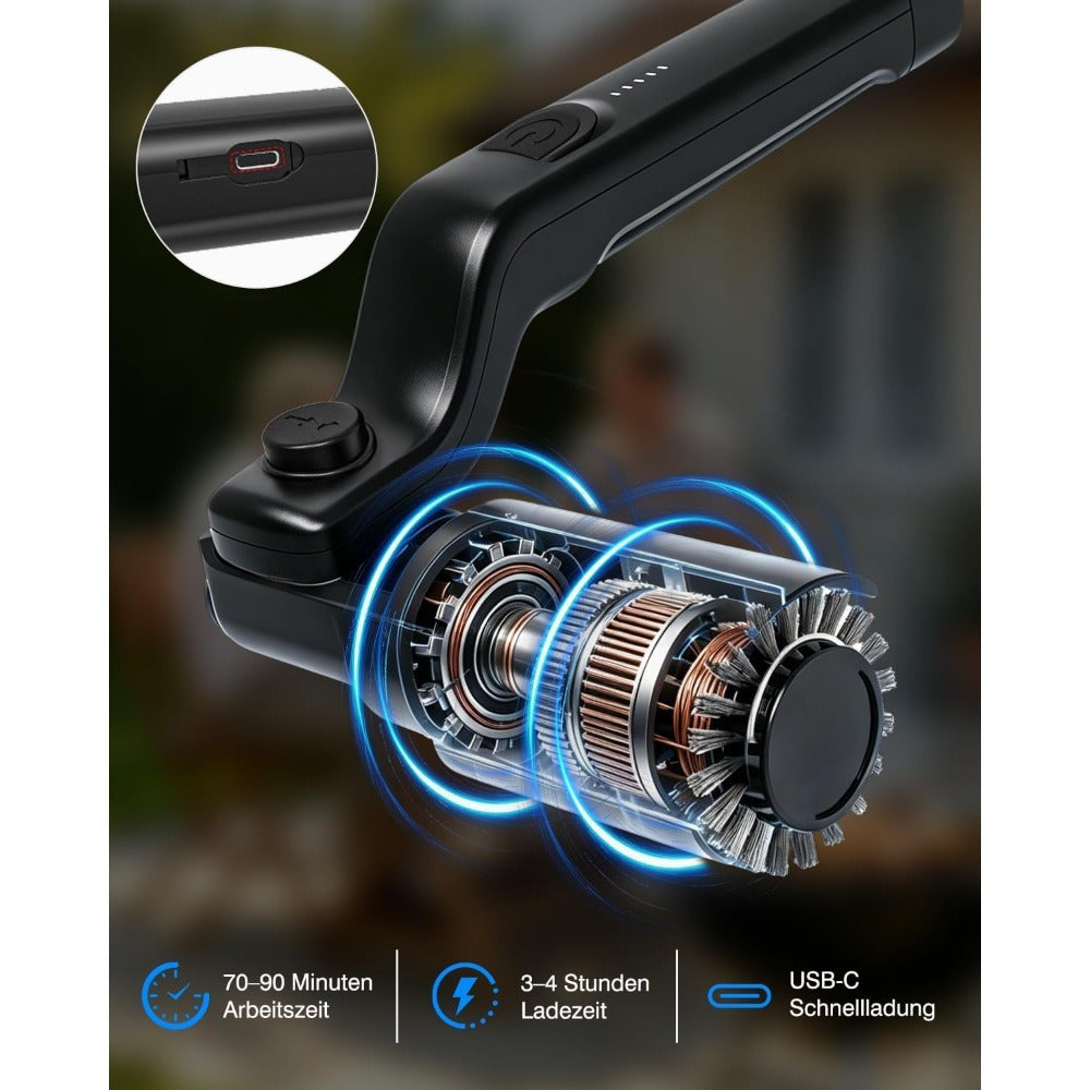Brosse de nettoyage pour barbecue et grill, poils en acier inoxydable