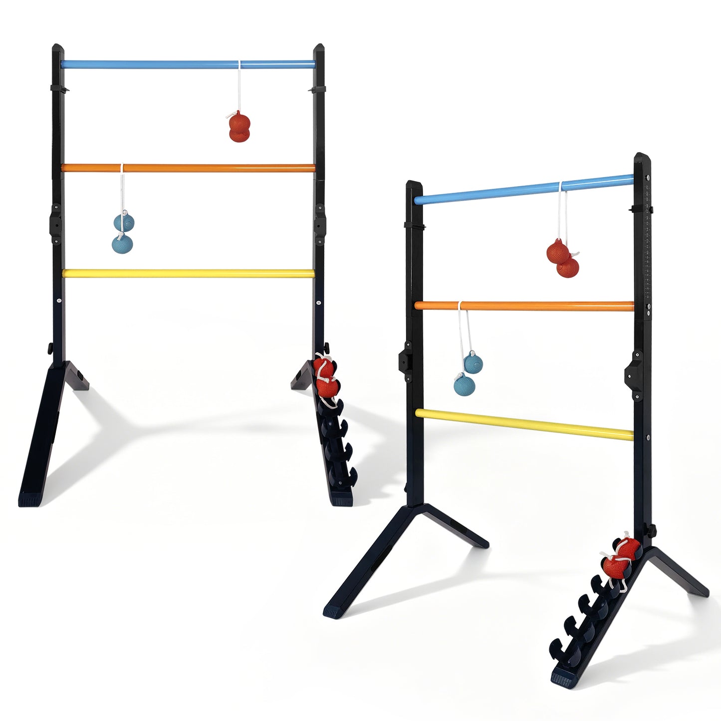 Jeu de lancer d'échelle en acier, 2 échelles et 6 balles