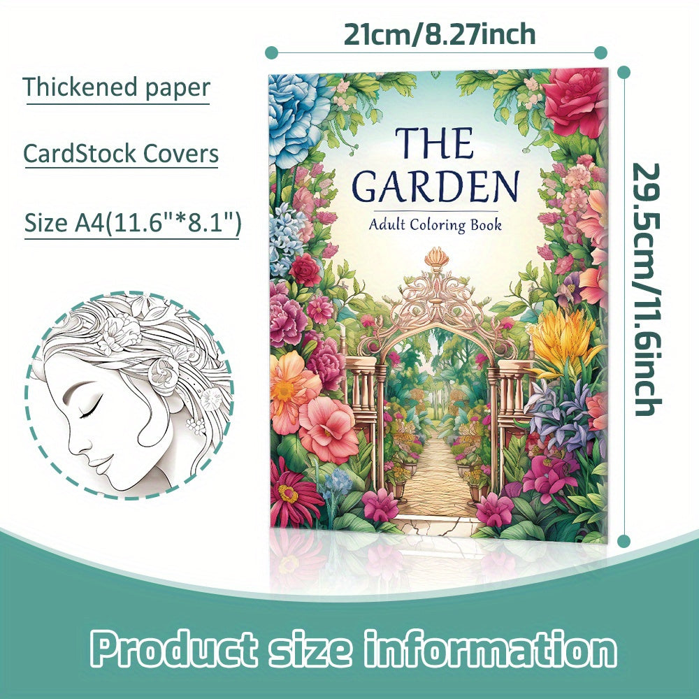 Coffret 3 livres de coloriage, fleurs, château et vase