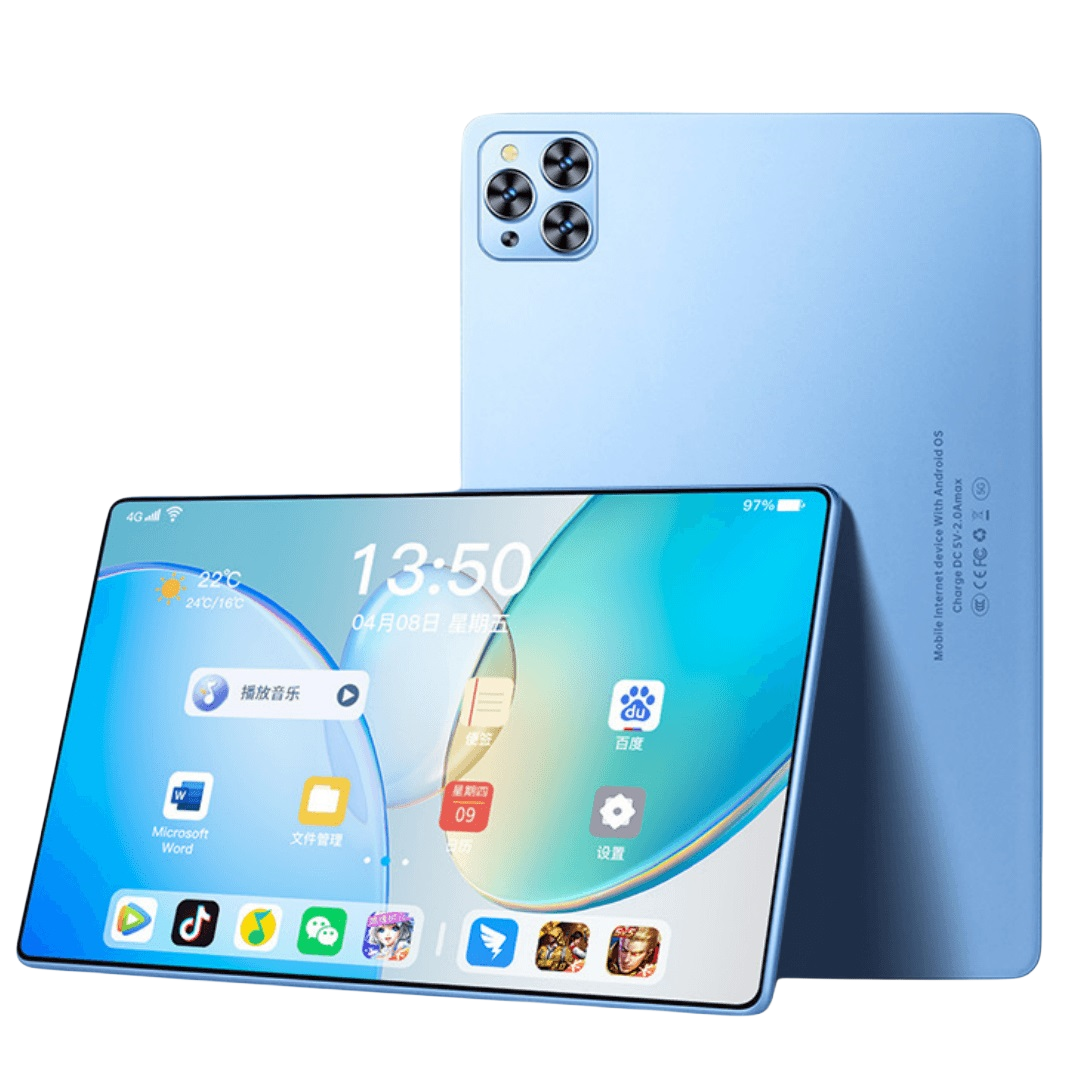 Tablette 10,1 pouces Android 12, 4 Go RAM, 4G