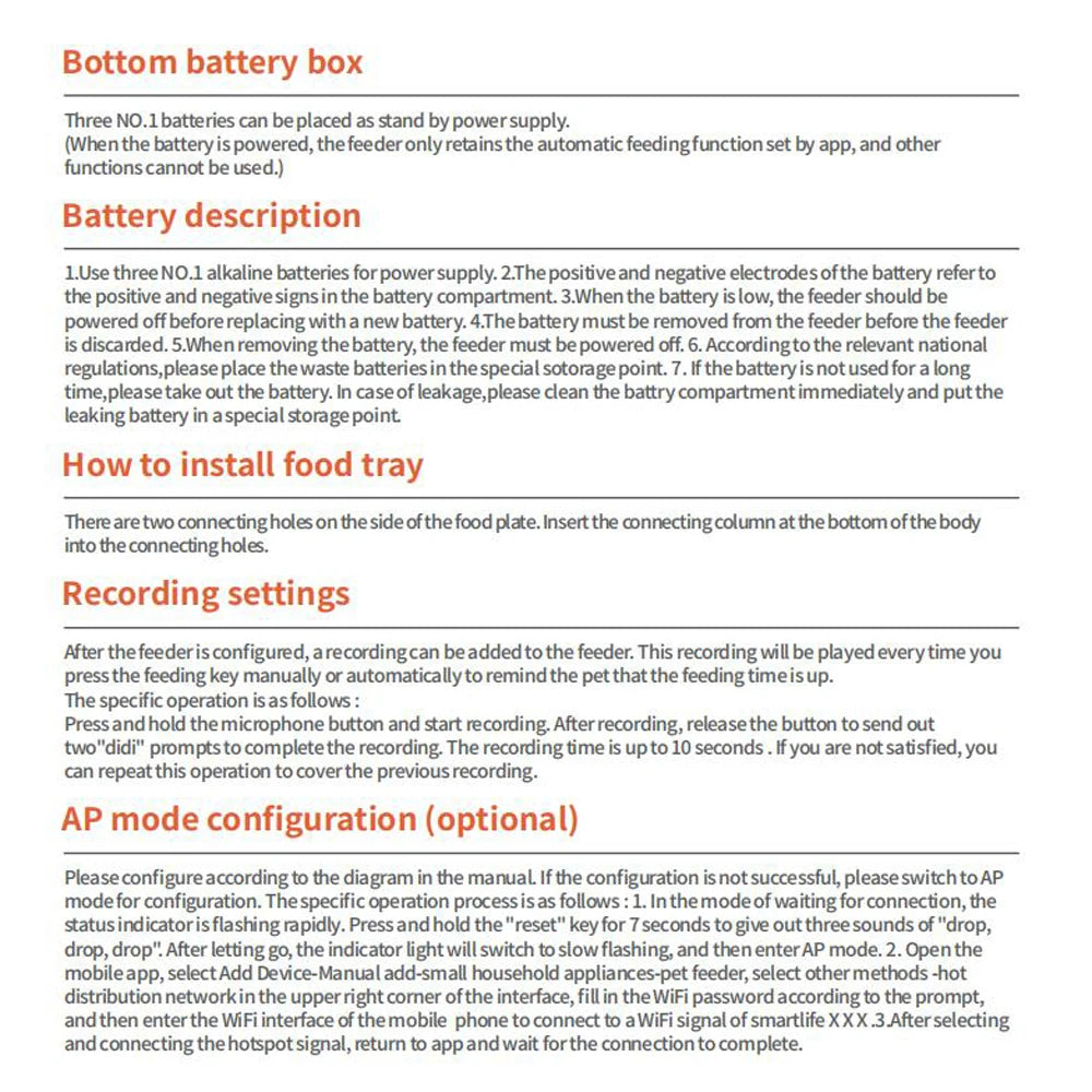 Distributeur de nourriture automatique intelligent pour animaux de compagnie, chat et chien, gamelle en acier inoxydable grande capacité avec application WIFI, enregistrement vocal et programmation pour l'alimentation des animaux.