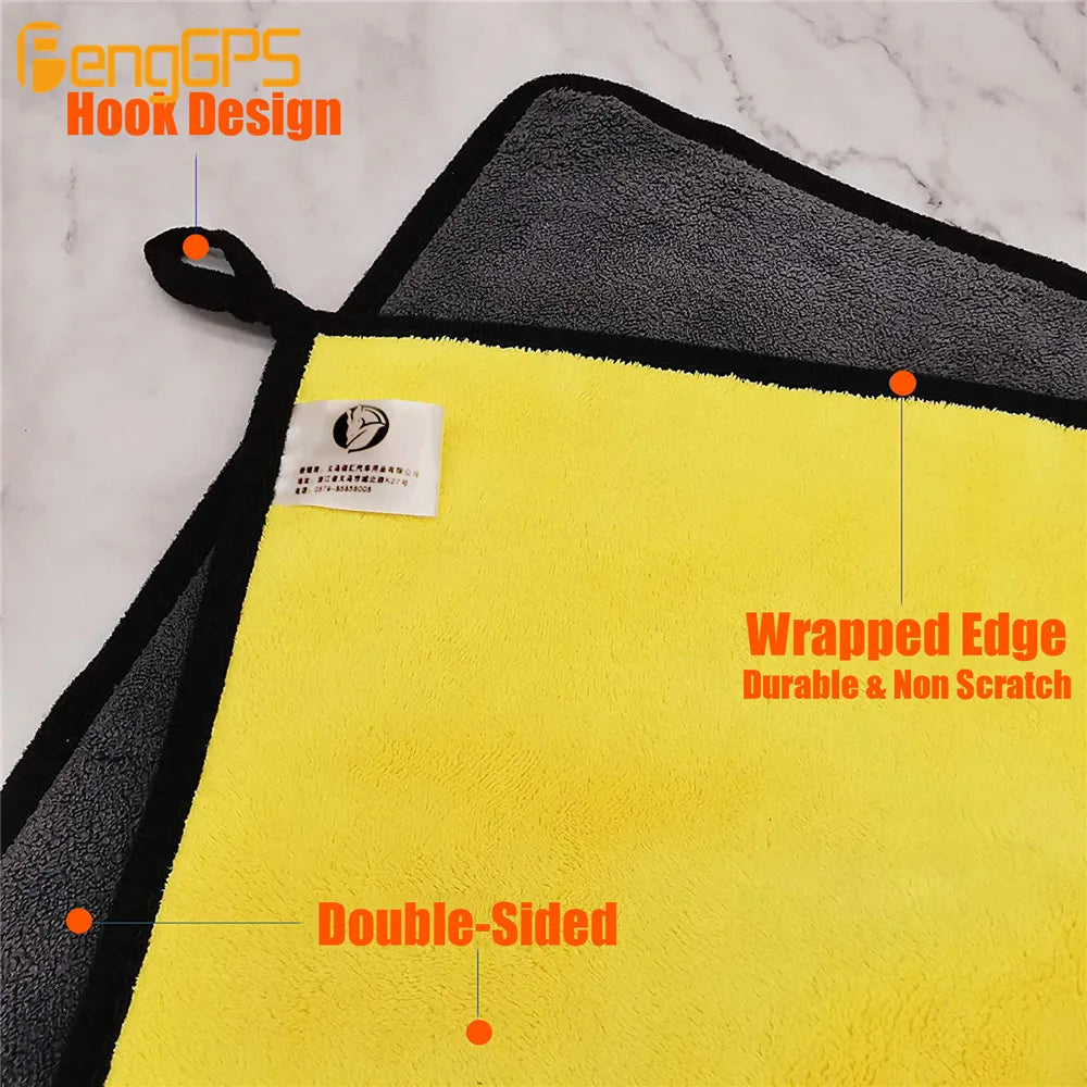 Car Towel Solid Color Soft Square Car Cleaning Towel Microfiber Hair Hand Bathroom Towels