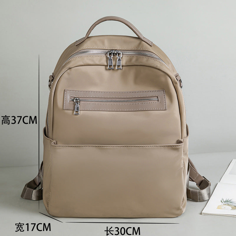 Backpack Women's 2023 New Casual All-match Oxford Cloth Backpack Foreign Trade Supply Female Student Schoolbag Travel Bag