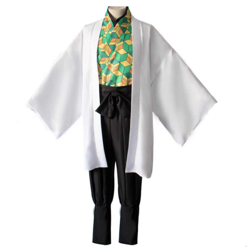 Costume de cosplay pour hommes et femmes en gros, modèle "Lame pourfendeuse de démons" de Mi Douzi, tenue d'épouse de Shan Yi de Fukuoka Yoshiyuki.