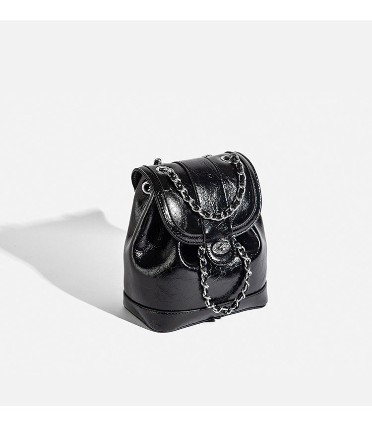 Sac à dos décontracté matelassé à chaîne pour femme, style coréen, tendance 2026, sac à dos polyvalent style Chanel