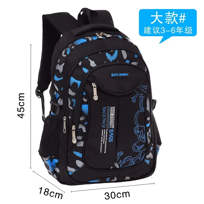 Cartable ergonomique et imperméable pour garçon, idéal pour l'école primaire