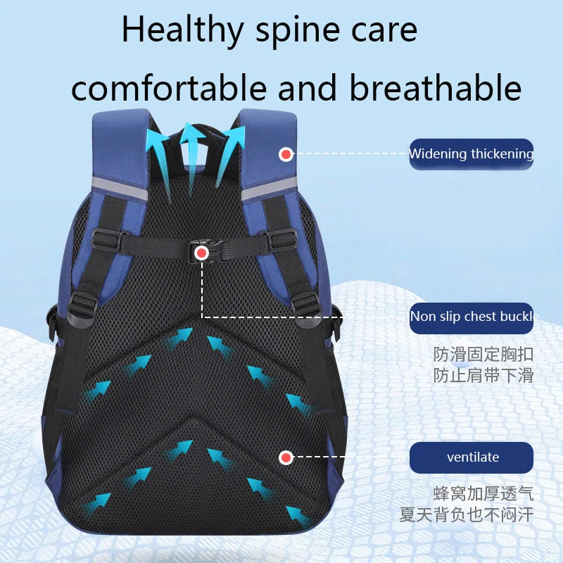 Children's waterproof astronaut backpack for primary school