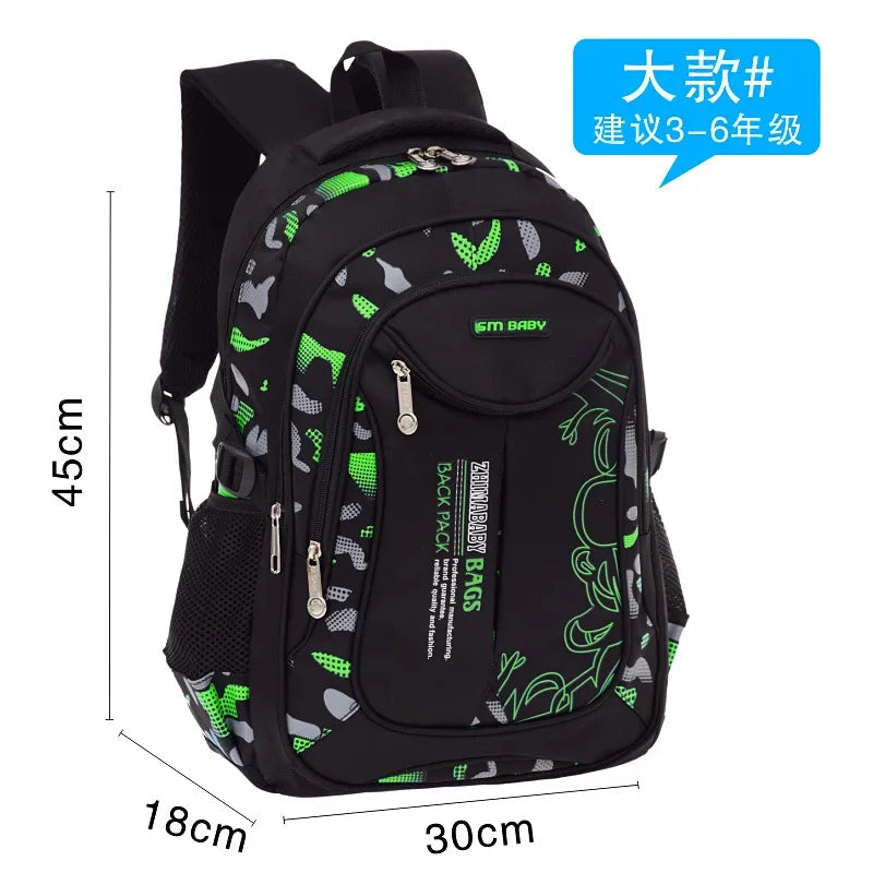 Cartable ergonomique et imperméable pour garçon, idéal pour l'école primaire