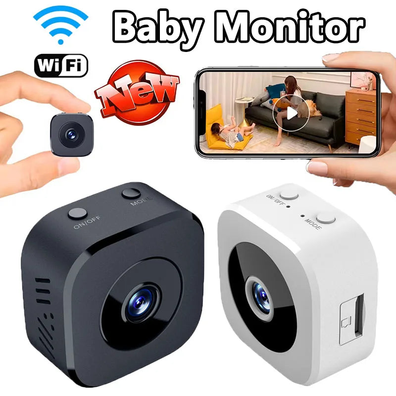 Caméra de sécurité HD Mini Vision nocturne couleur Haute définition Moniteur WiFi Étanchéité Détection de mouvement Surveillance Maison intelligente